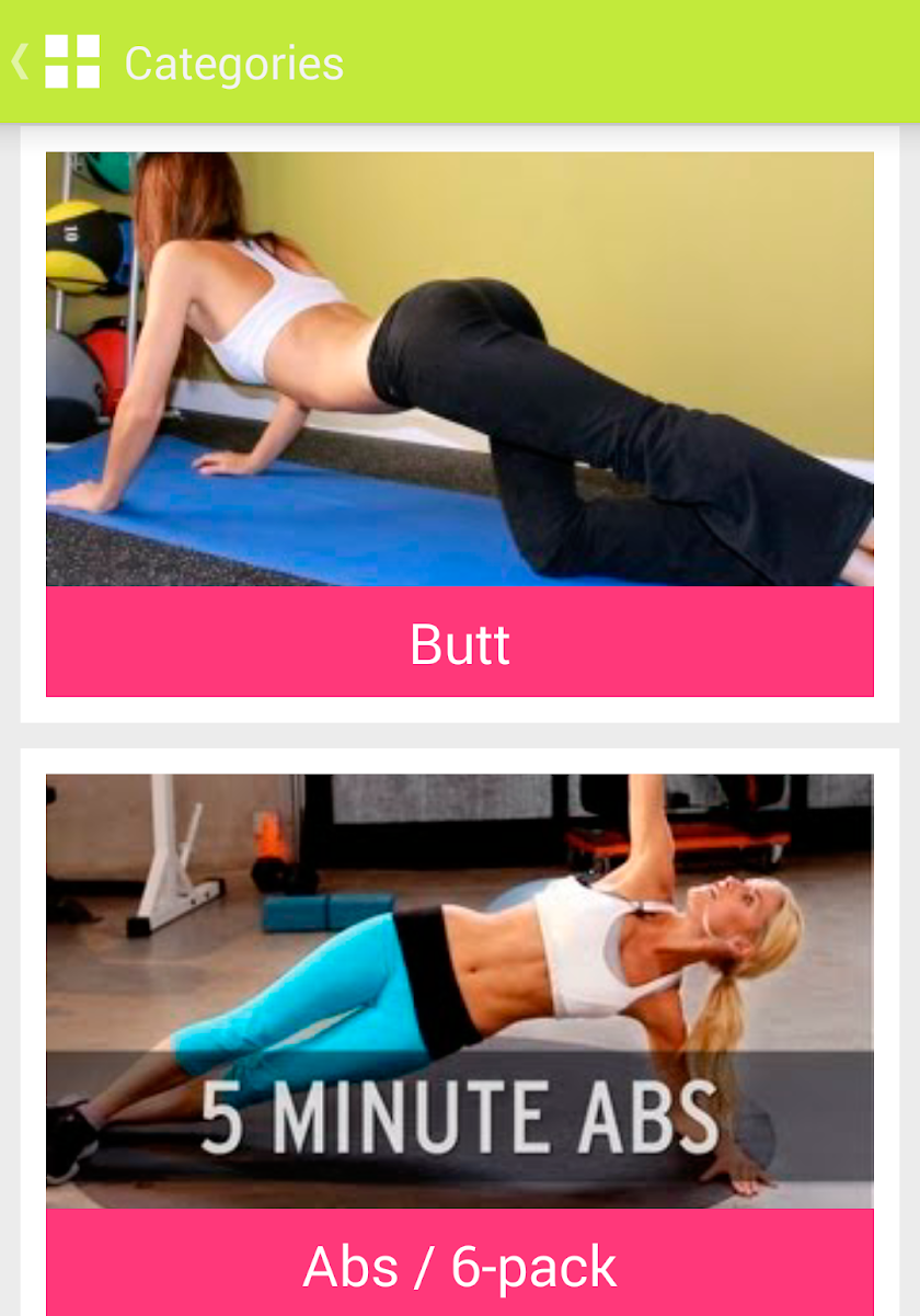Exercise &amp; Workout for women Screen 1