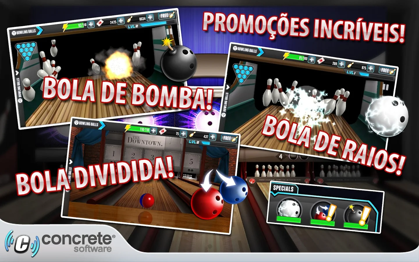   Desafio do boliche da PBA: captura de tela 