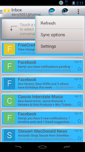 KRUSHED BLUE CM11 THEMECHOOSER - screenshot thumbnail