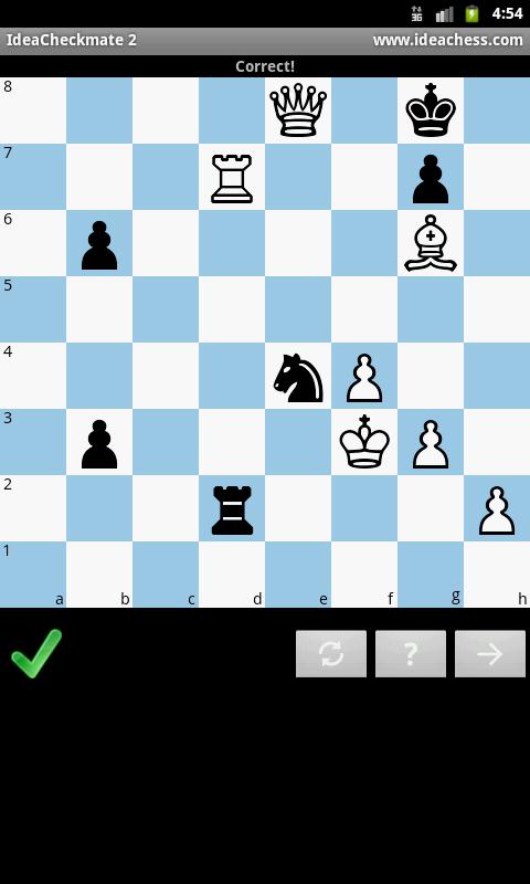 Android application 2 move checkmate chess puzzles screenshort