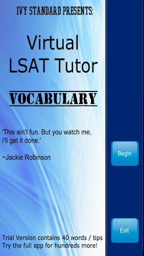 Virtual LSAT Tutor - Vocab