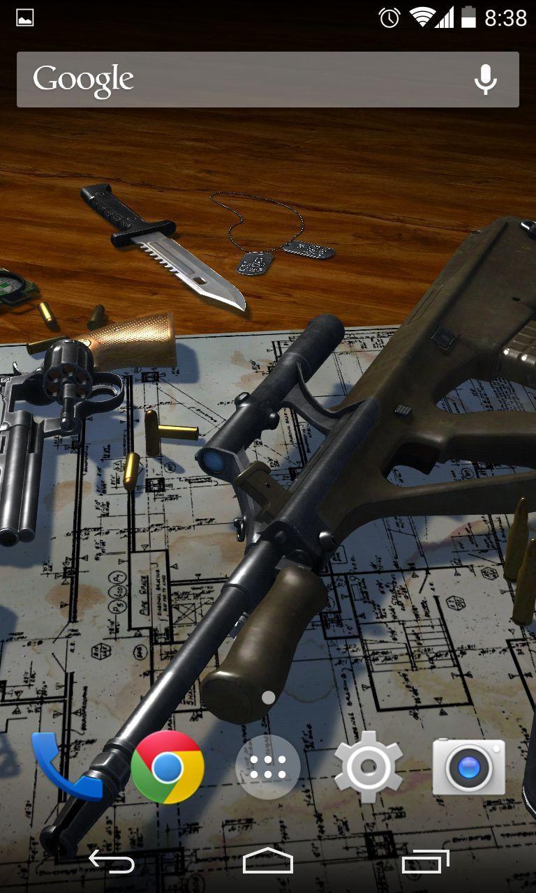 3D Guns Live Wallpaper Screen 3