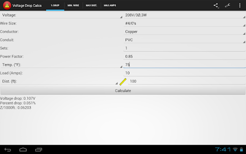 How to download Voltage Drop Calculator Free 2.3 apk for bluestacks