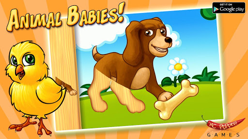 Animal Babies Puzzle - Lite