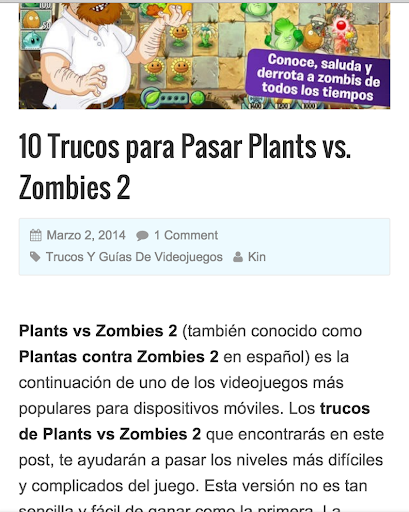 【免費娛樂App】Trucos Plants vs Zombies 2-APP點子