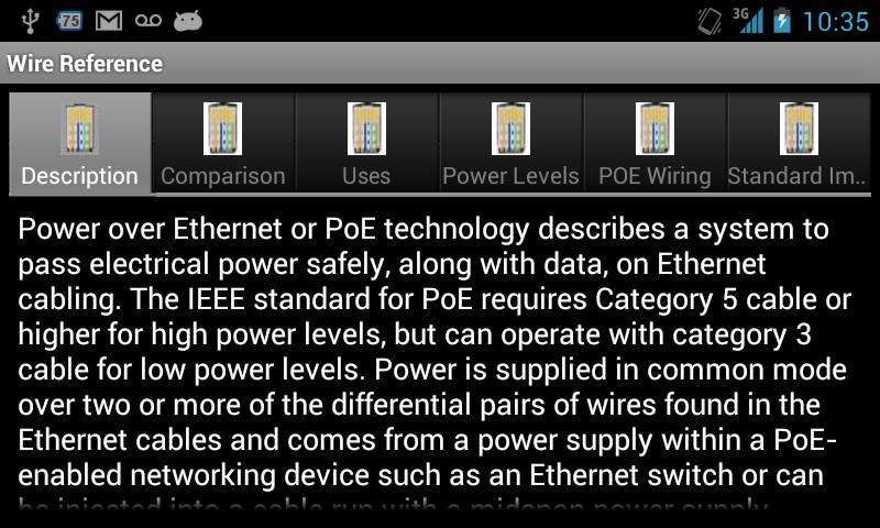 Wire Reference Screen 2