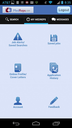 MedReps Mobile Job Search App