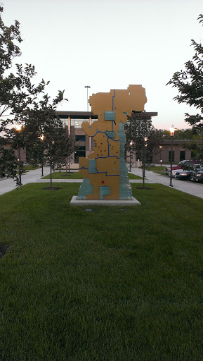 Map Of Kansas City, MO Sculpture