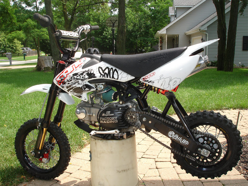 replacing a sprocket bike CRF50/88 Takegawa Honda Fully Elka, built: w/Marzocchi, BBR, Thread: