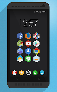 Flatty - A Flat Hex Icon Pack - screenshot thumbnail