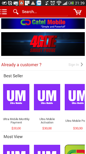 Catel Mobile Store App