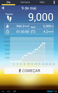  Pedómetro– miniatura da captura de ecrã  