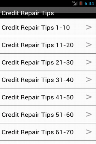 Credit Repair Tips