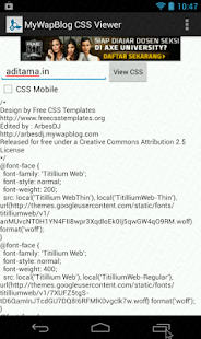 MyWapBlog CSS Viewer Screenshots 1