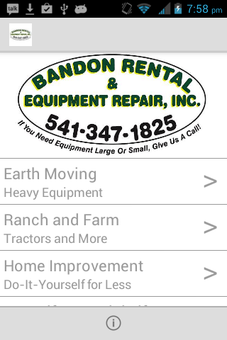 Bandon Rental and Equip Repair