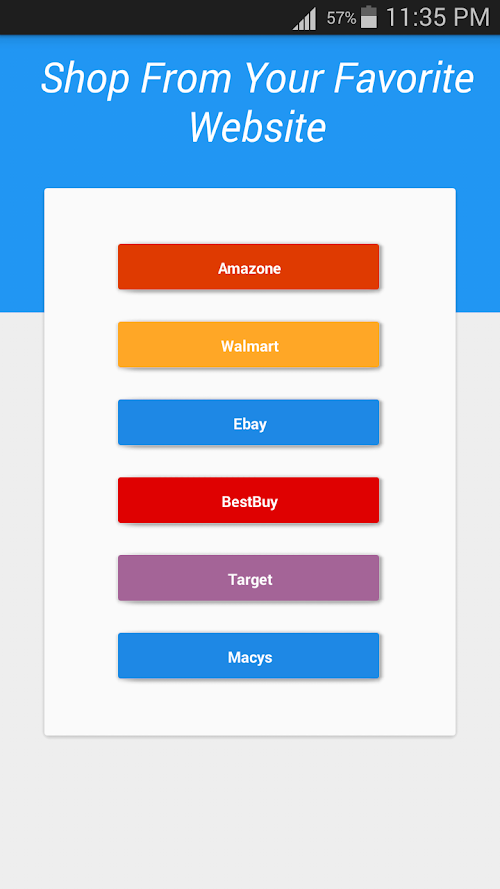 Android application Eazy Shoper screenshort