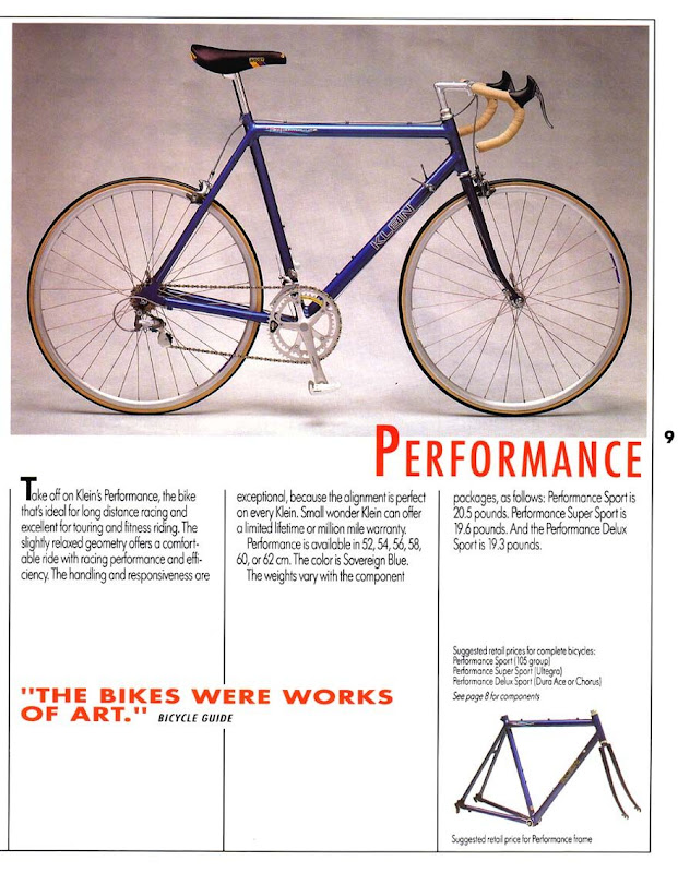 klein performance road bike