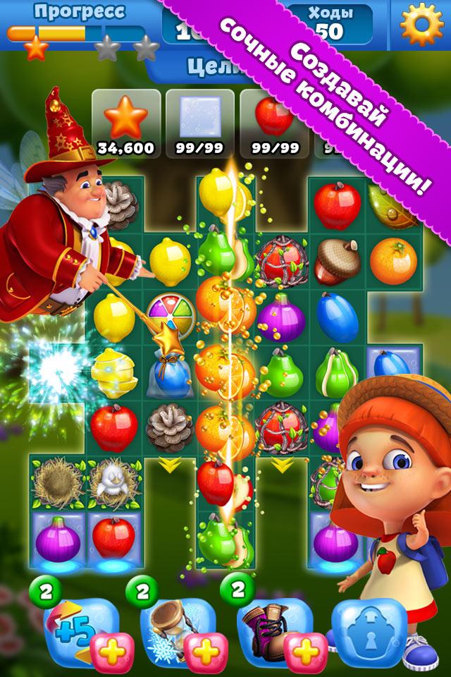 Android application Fruit Land match 3 for VK screenshort