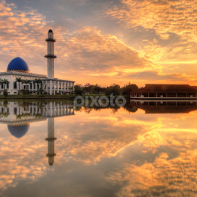 Sunrise of Uniten Mosque by Saya Serin - Landscapes Sunsets & Sunrises