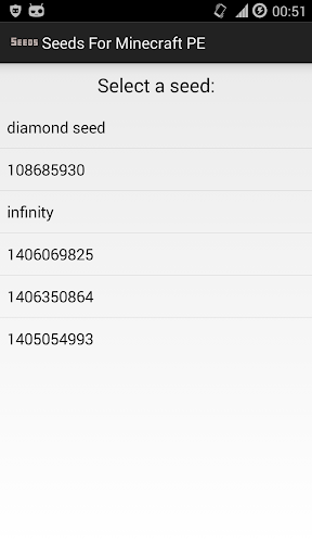 Seeds for Minecraft PE