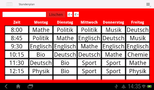 Timetable Screenshots 11