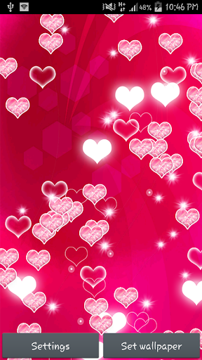 Pink Heart Live Wallpaper