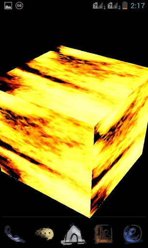 3D Fire Cube Live Wallpaper