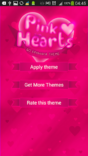 GO Keyboard Pink Hearts Theme