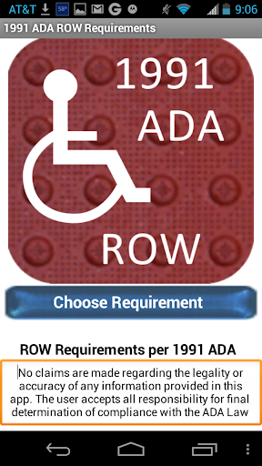 1991 ADA ROW Requirements