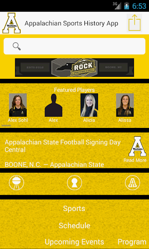 Appalachian Sports History App