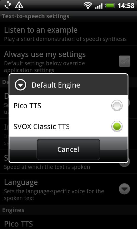 SVOX Portuguese Joaquim Voice Screen 2