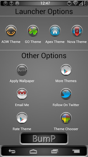 Bump Launcher Theme