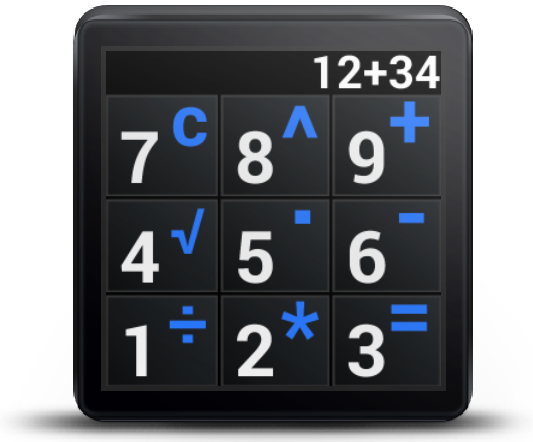 Quick Calc for Android Wear Screen 2