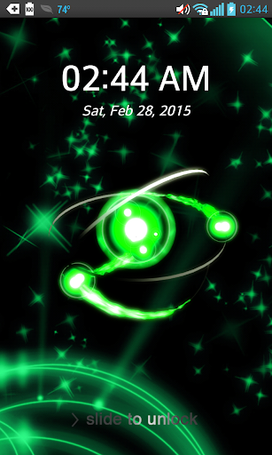 Live Orbit Pattern Lock Screen