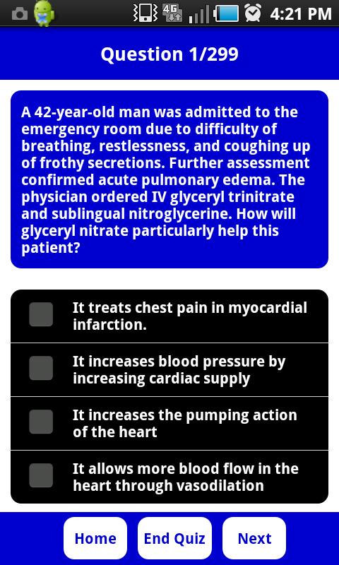 CEN Practice Quiz Screen 2