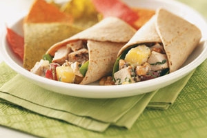 Grilled Chicken Salad Wraps