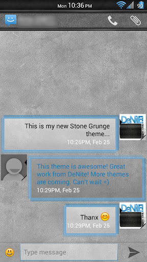 【免費個人化App】Stone Grunge Blue CM11 Theme-APP點子