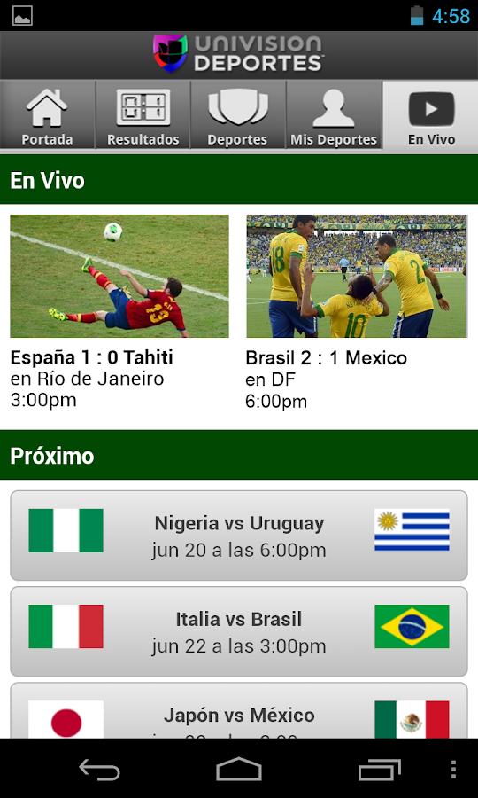 Univision Deportes Android Apps on Google Play