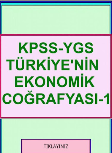 KPSS YGS COĞRAFYA TR. EK. CO-1