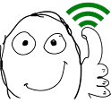 WiFi  Troll Face Widget icon