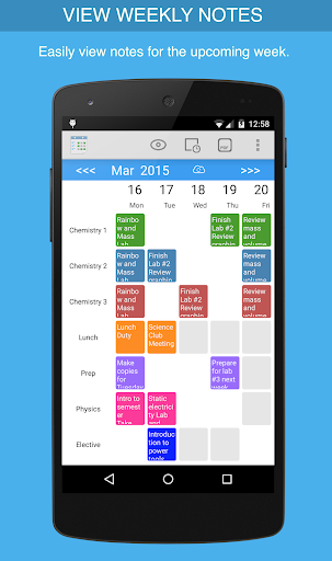 Class Planner for teachers