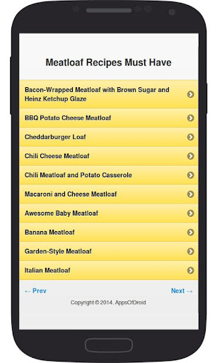 【免費書籍App】Meatloaf Recipes Must Have-APP點子