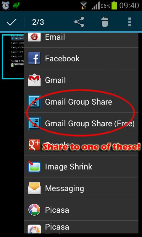 Group Share for Gmail Screen 3
