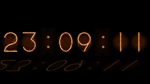 Android application ニキシー管 置時計 NixieTube TableClock screenshort
