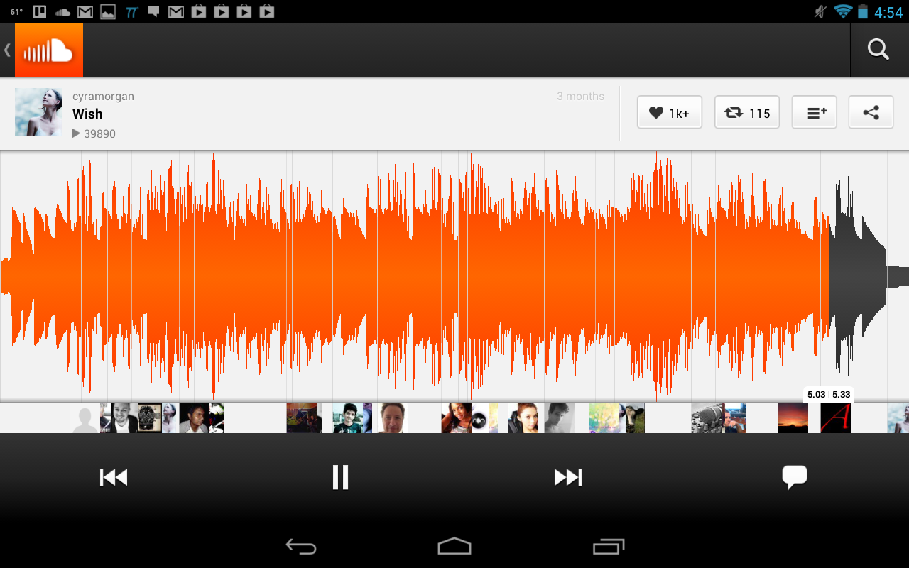 SoundCloud - screenshot