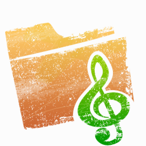 Get music com. Music folder icon.