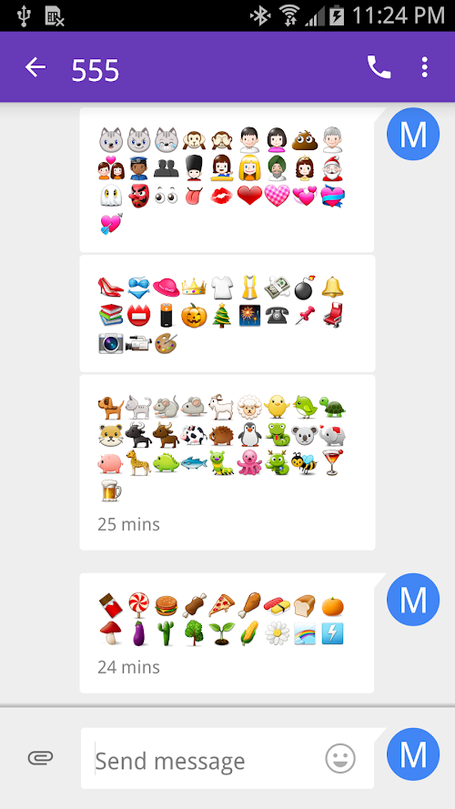 Android application Emoji Fonts for FlipFont 1 screenshort