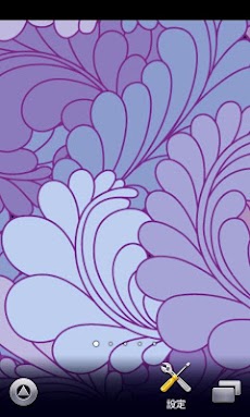 淡い青と紫の花柄壁紙 スマホ待ち受け壁紙 Ver199 Androidアプリ Applion