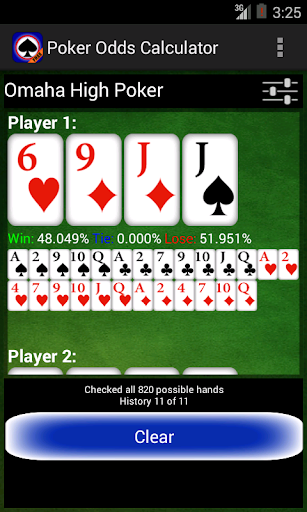 Free poker odds calculator download