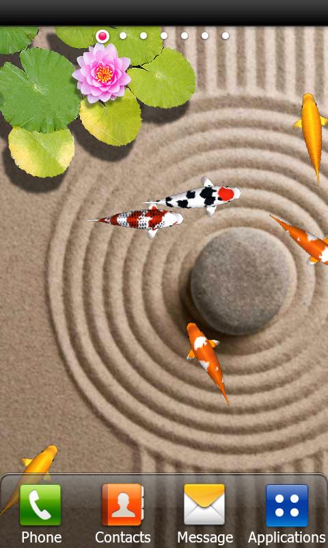 Koi Zen Water Garden live wall Screen 2